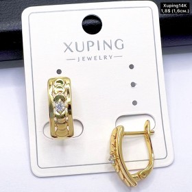 Сережки Xuping14К 10798 (1,6см.)